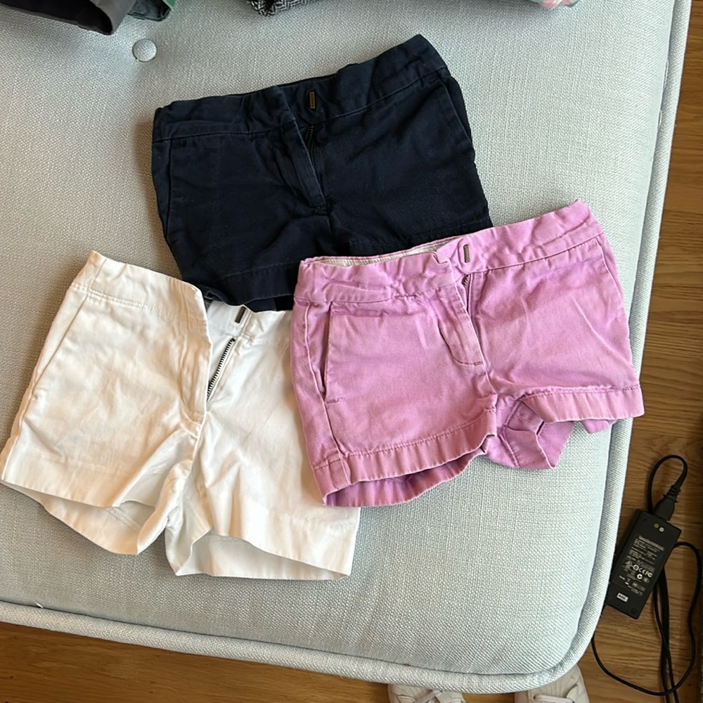 Bundle of 7 pairs of JCrew girls size 3 shorts